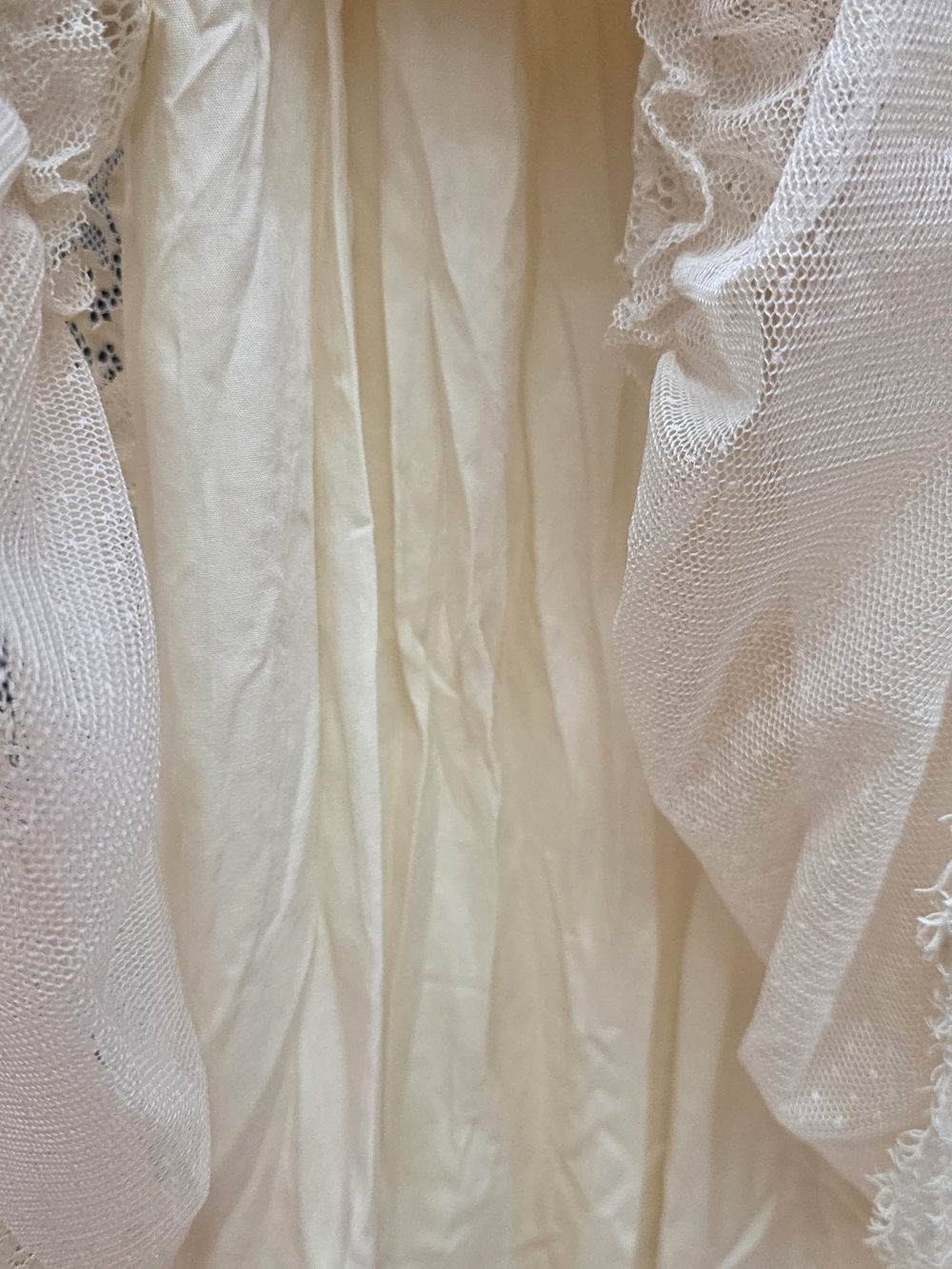 bohme Cream Lace Tiered Maxi Dress Nwt Xs - Picture 10 of 13